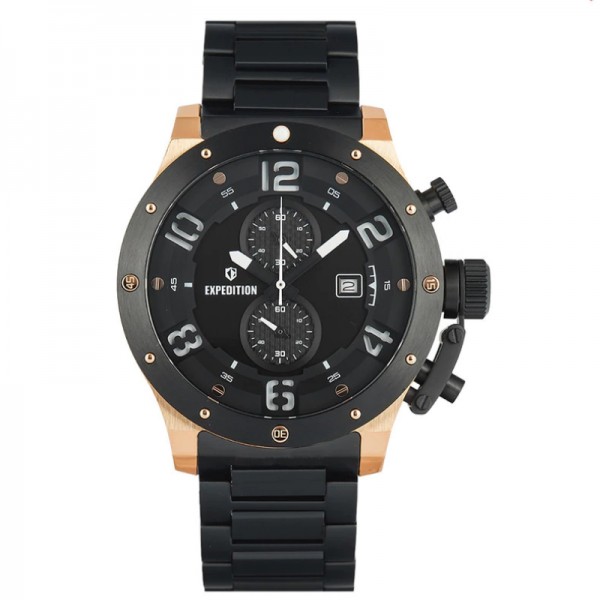 Expedition 6381 Rosegold Black Man Steel MCBBRBA1